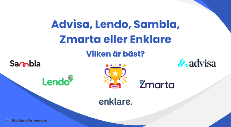 Vilken är bäst Advisa, Lendo, Sambla, Zmarta eller Enklare
